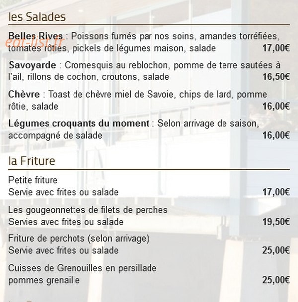 Les Belles Rives — carte page 5