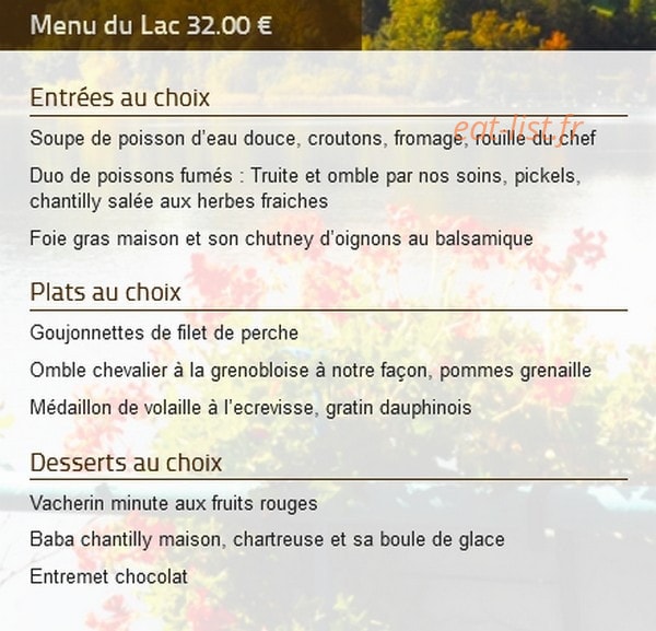 Les Belles Rives — carte page 2