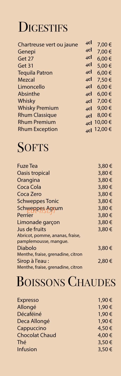 Les Quatre Saisons — carte page 3