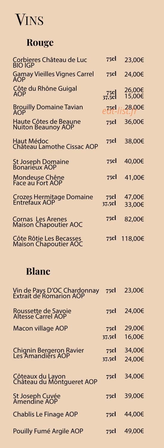 Les Quatre Saisons — carte page 5
