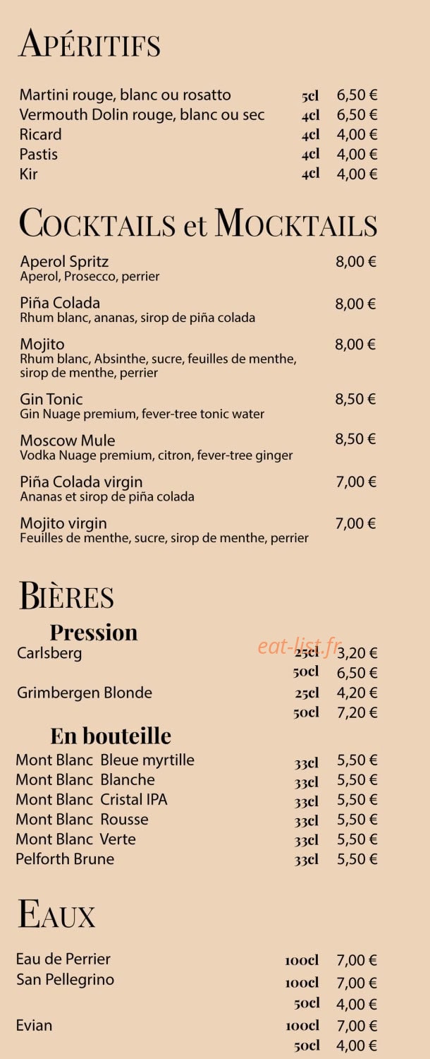 Les Quatre Saisons — carte page 4