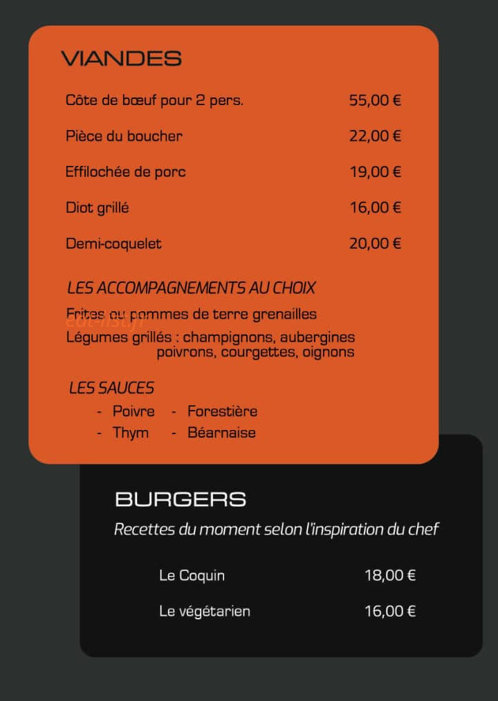 Le Sunset Aiguebelette — carte page 1