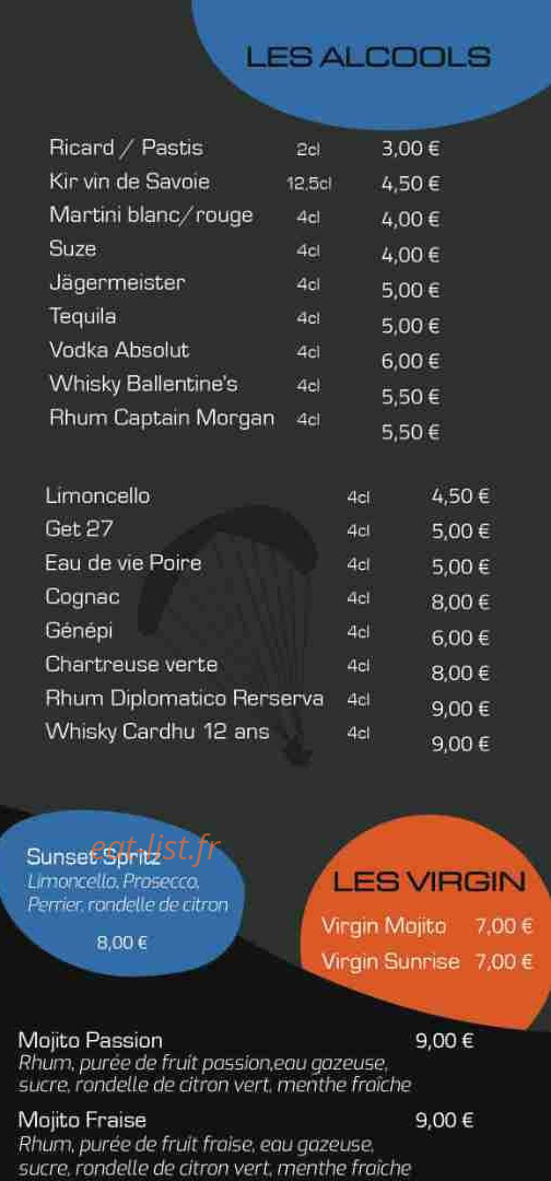Le Sunset Aiguebelette — carte page 6