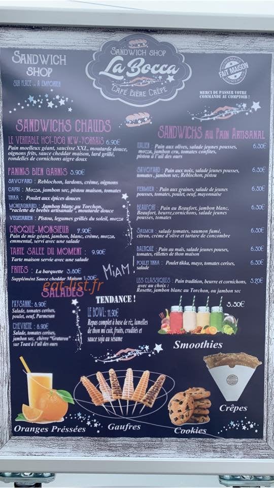 La Bocca — carte page 2