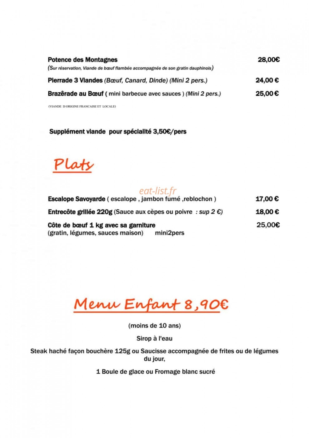 La Cavale — carte page 2