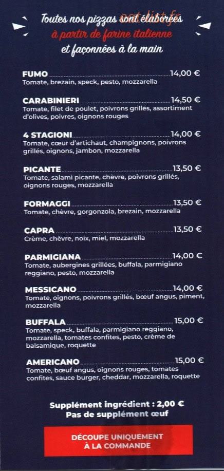 La Fringale — carte page 2