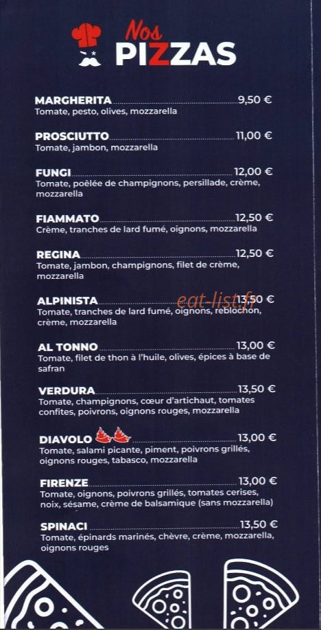 La Fringale — carte page 1
