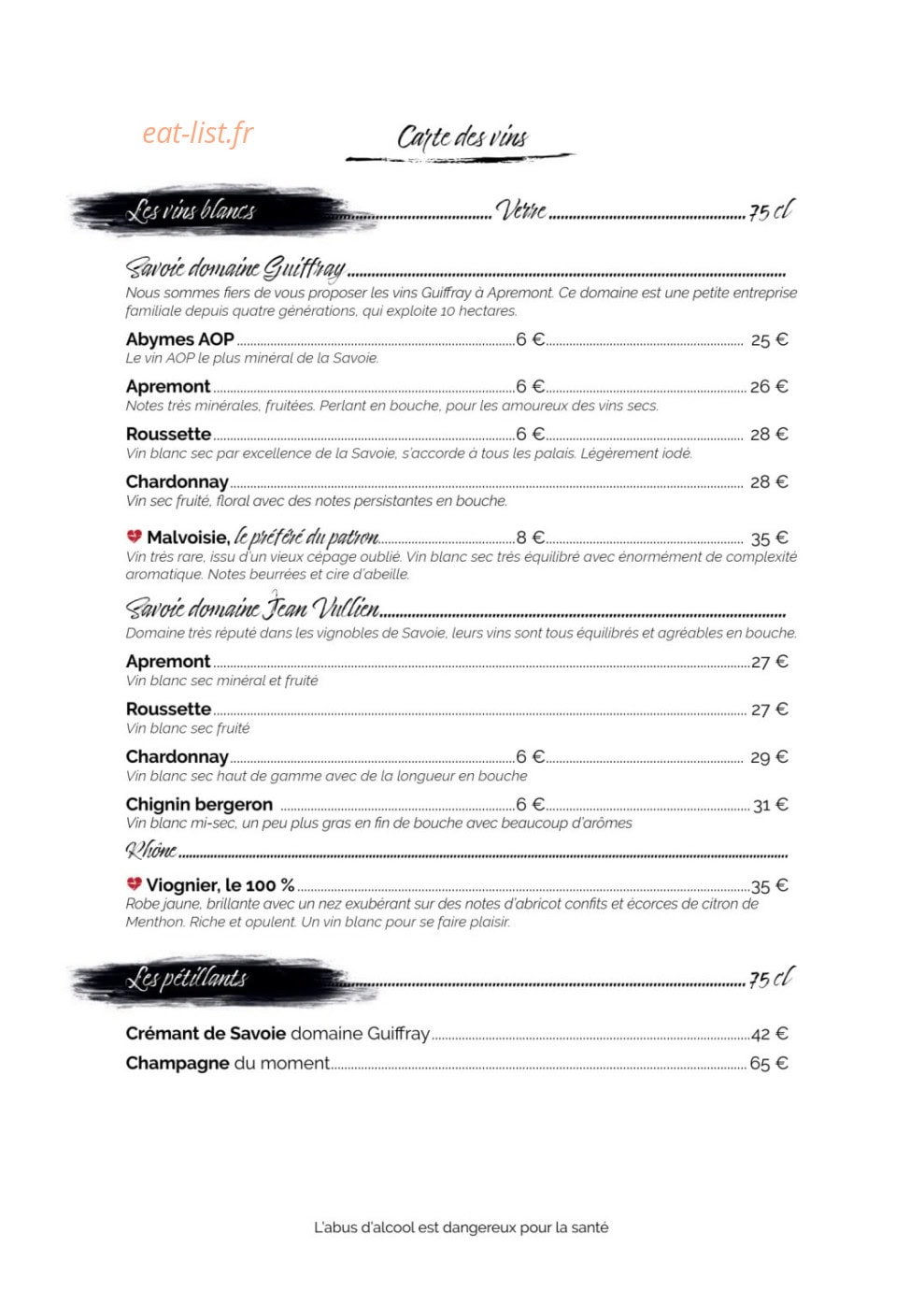 La Maison — carte page 14
