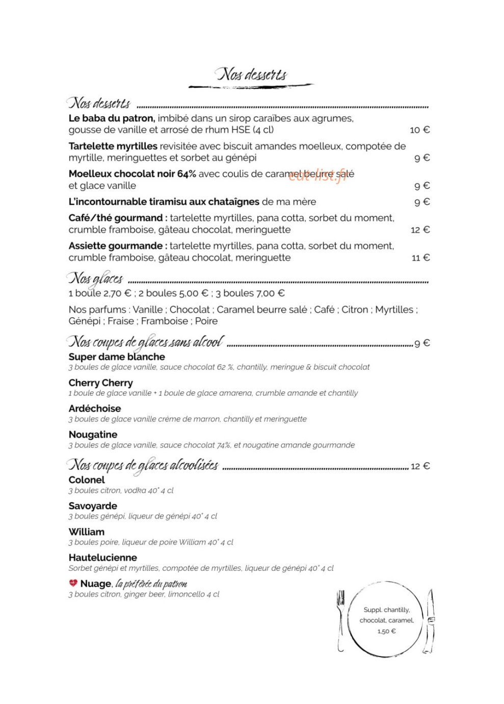 La Maison — carte page 9
