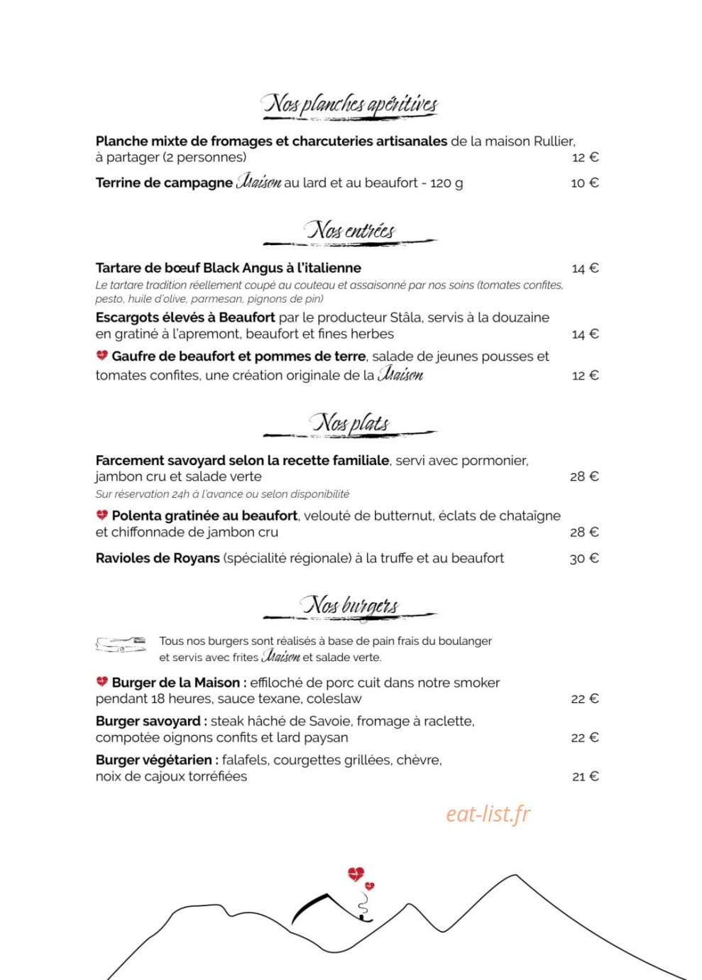 La Maison — carte page 4