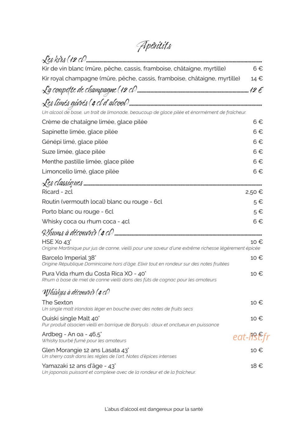 La Maison — carte page 11