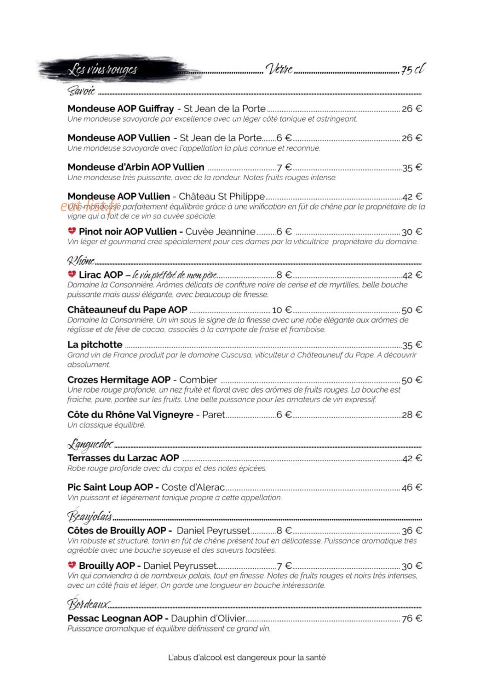 La Maison — carte page 15