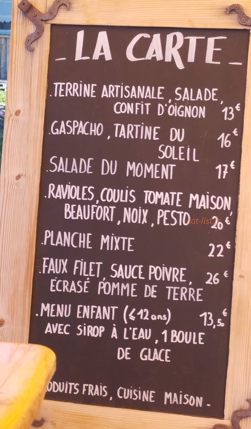Le Chalet mignod — carte page 1
