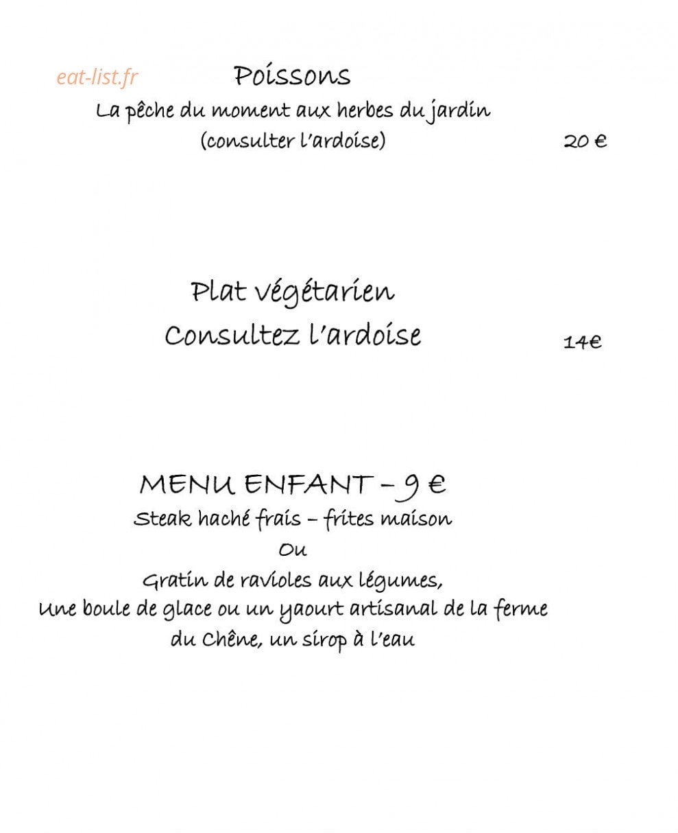 Auberge des Clarines — carte page 6