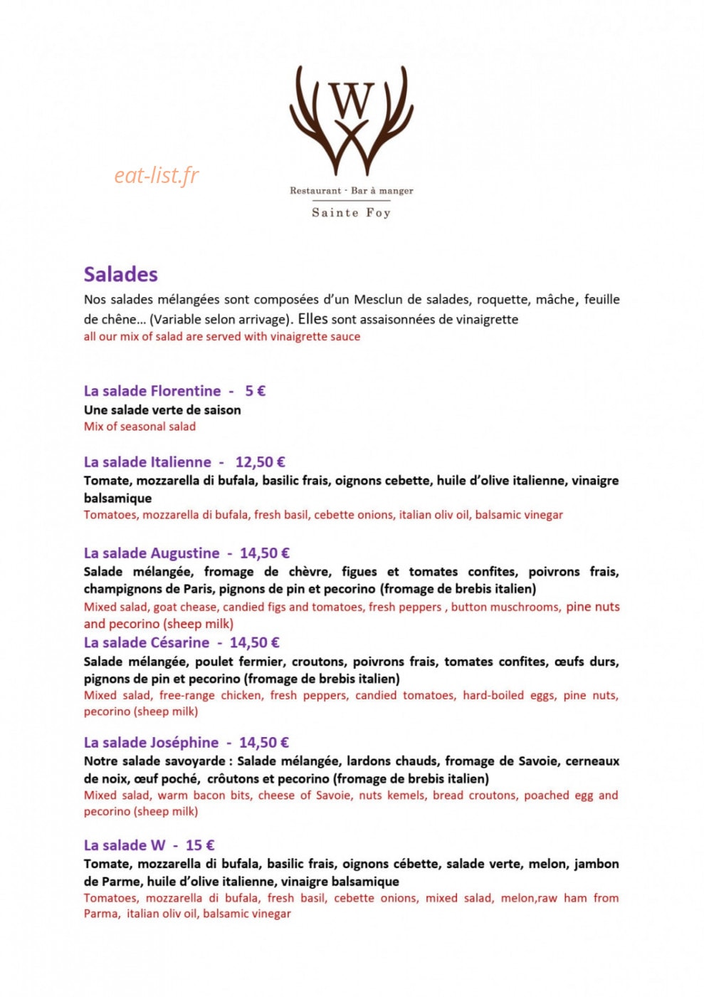 Le W — carte page 3