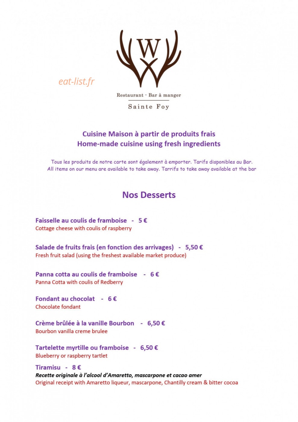 Le W — carte page 6