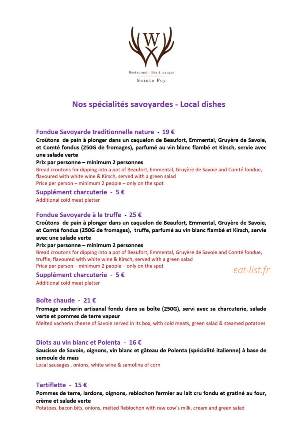 Le W — carte page 4