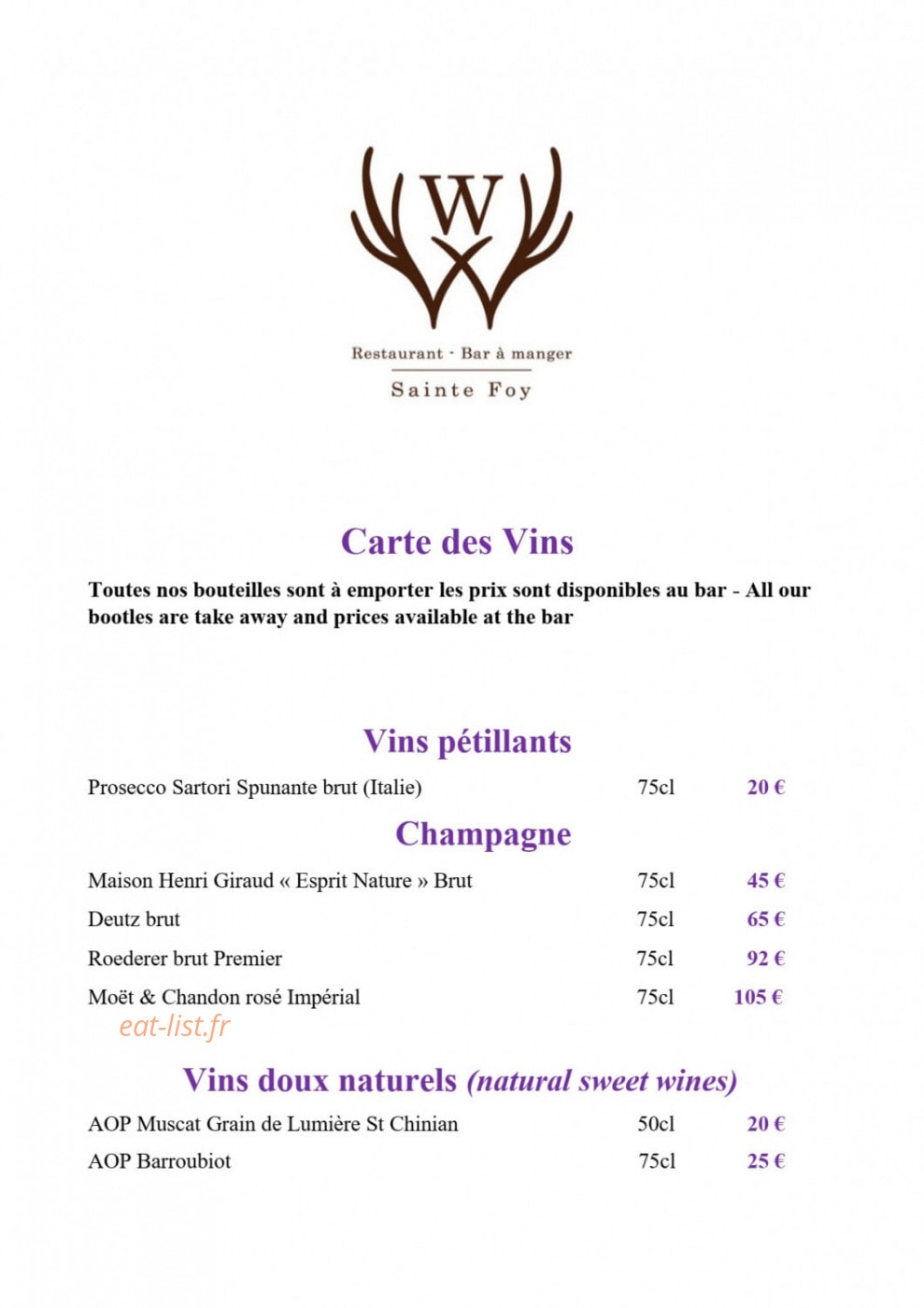 Le W — carte page 16
