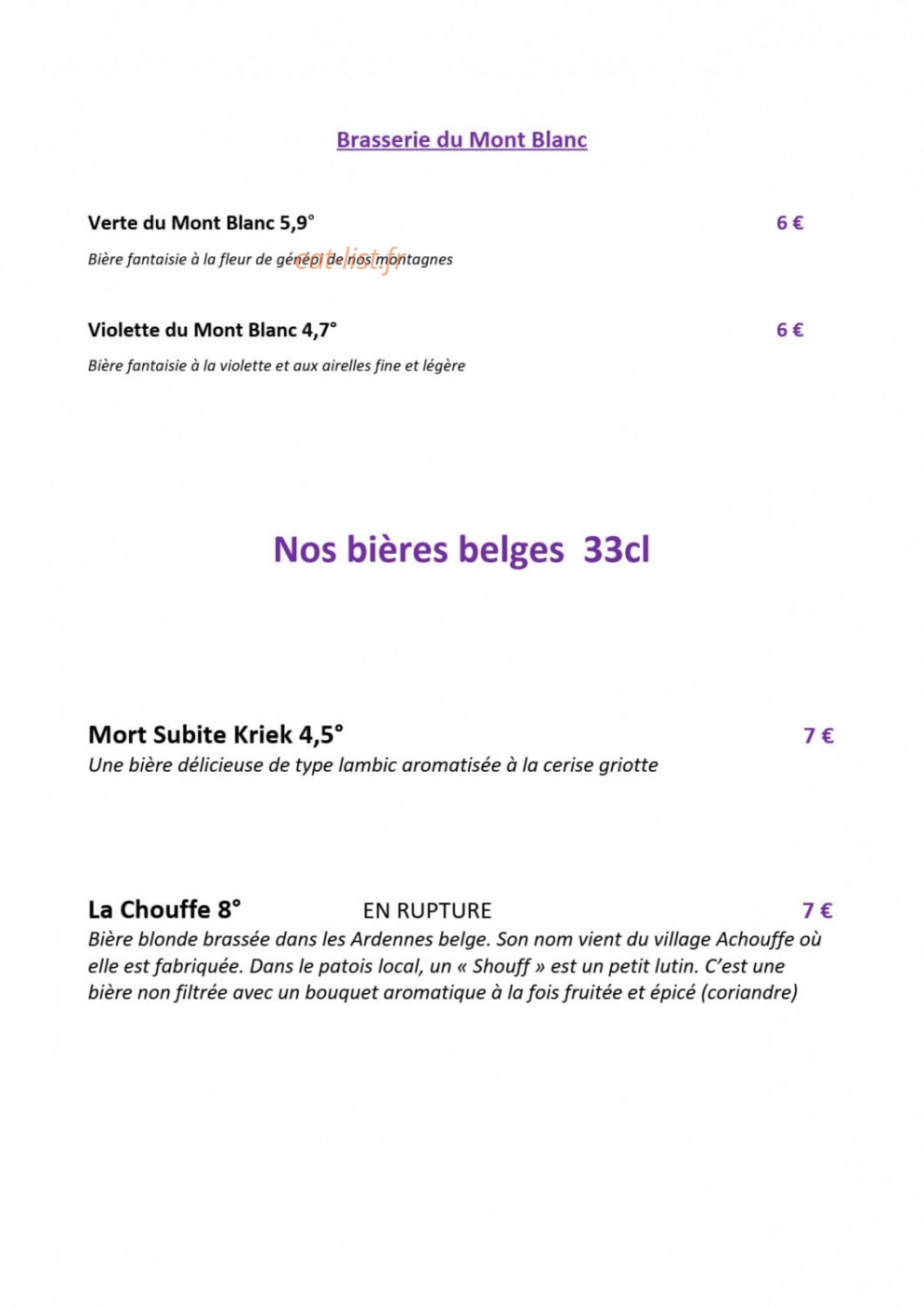 Le W — carte page 14