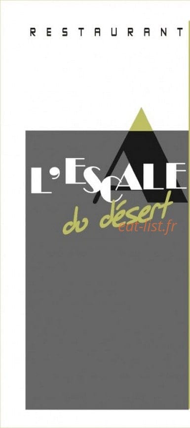 L'Escale du Désert — carte page 1