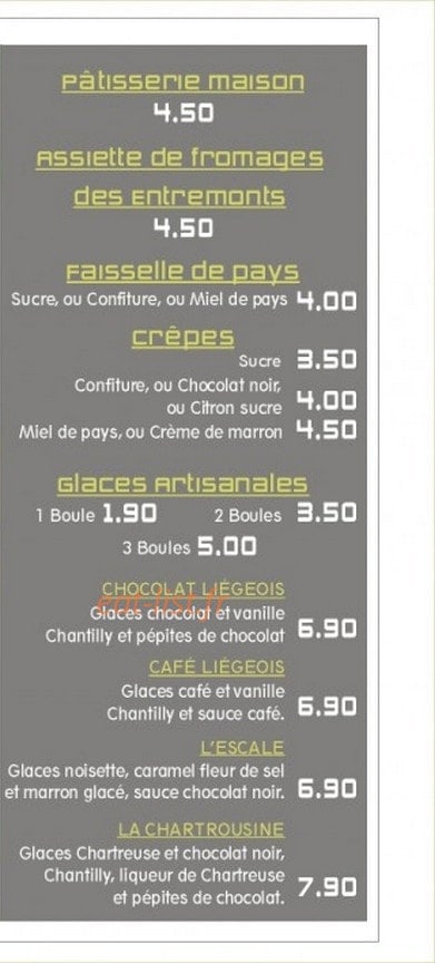 L'Escale du Désert — carte page 4