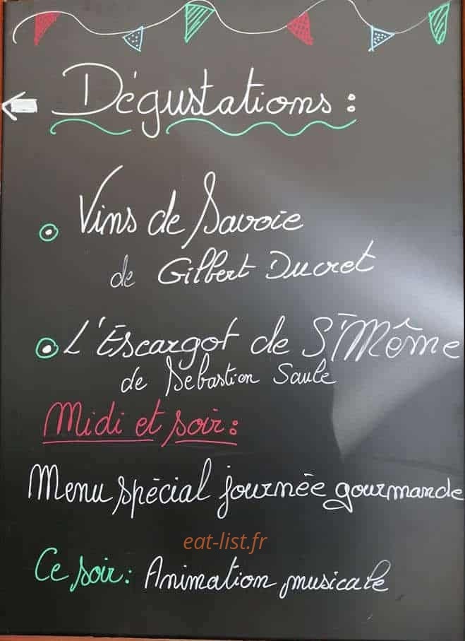 La Flambée — carte page 1