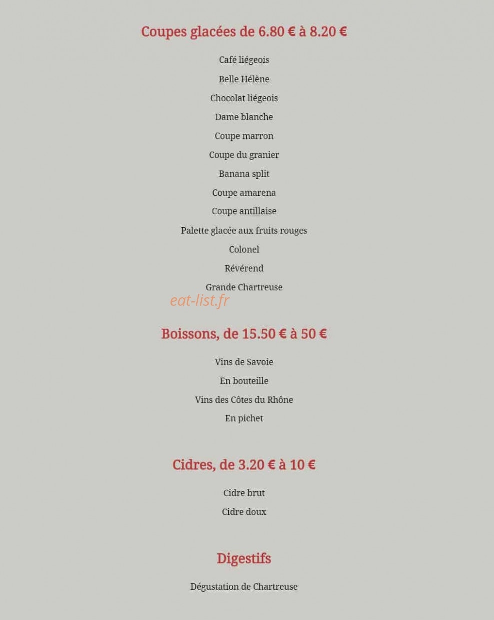 La Flambée — carte page 5