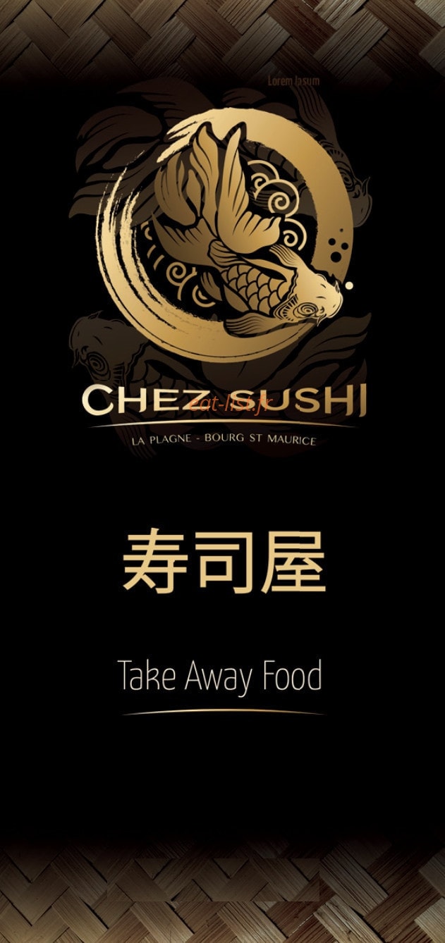 Chez Sushi — carte page 1