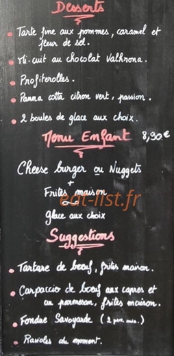 L' ardoise — carte page 2