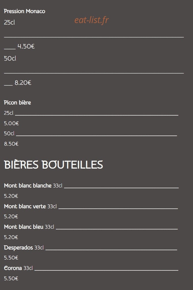 La gourmandine — carte page 8