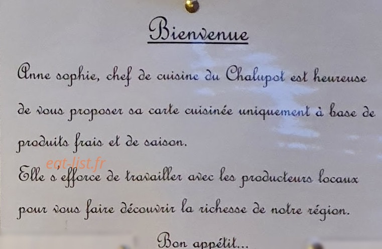 le chalupot — carte page 1