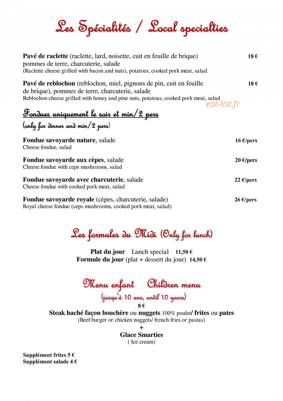 Le Chic Mama — carte page 2
