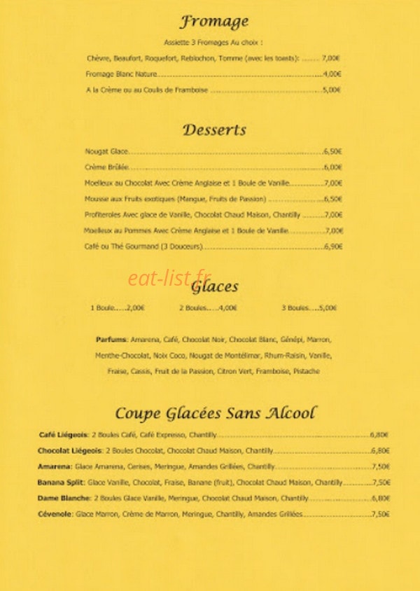 Le Grenier des Cinq Lacs — carte page 5