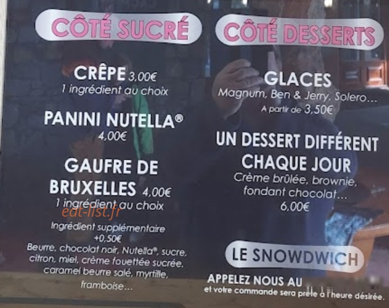 Le Snowdwich — carte page 2