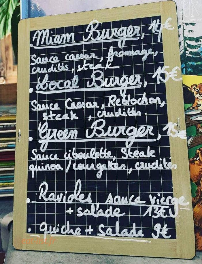 Miam Corner — carte page 1