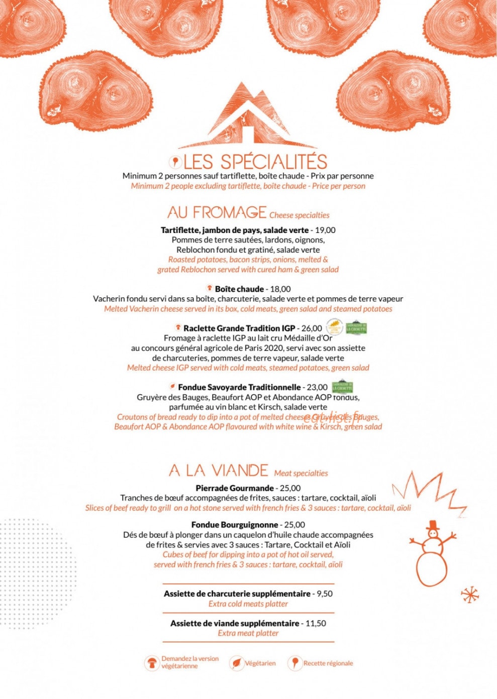 Restaurant Le BC7 — carte page 3