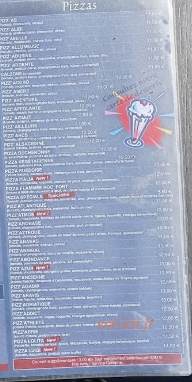 Skiroc Cafe — carte page 3