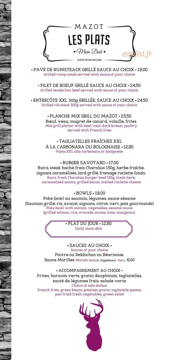 Le Mazot — carte page 4