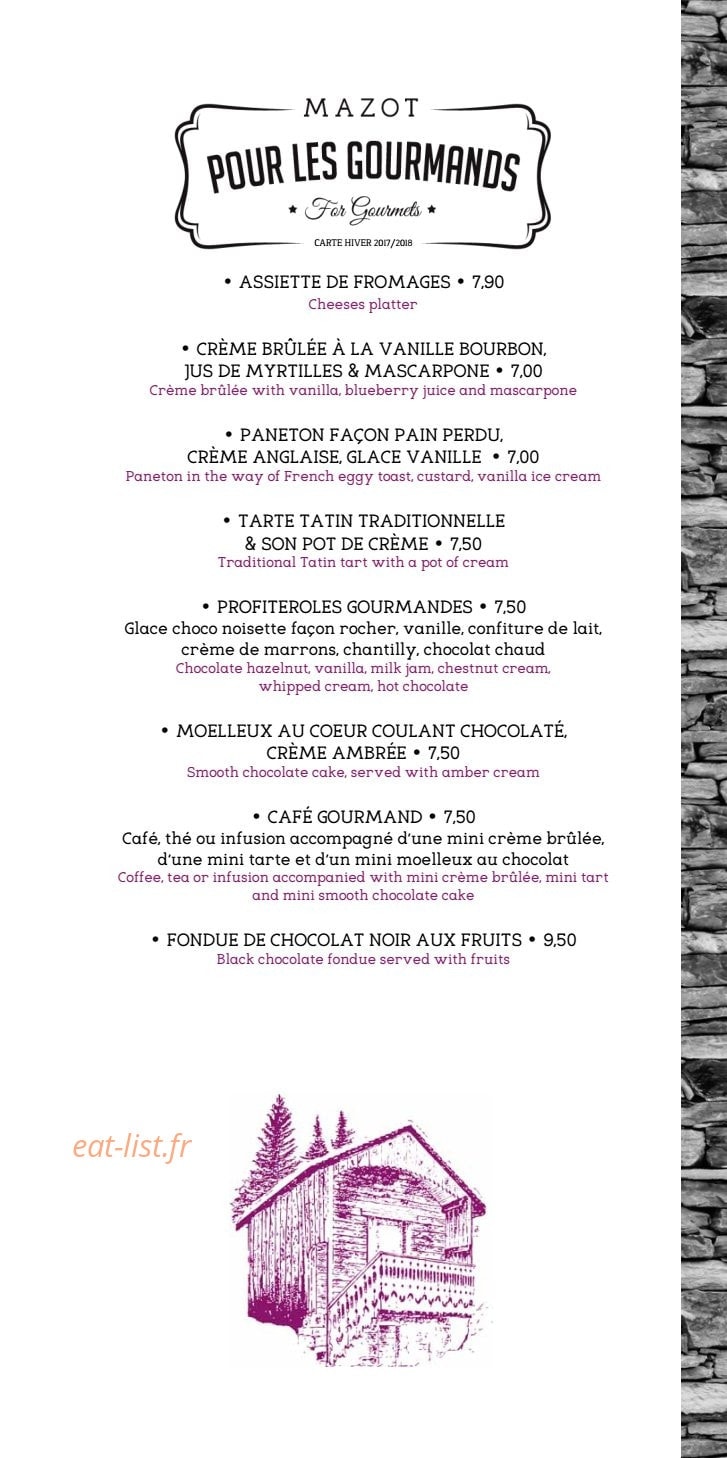 Le Mazot — carte page 14
