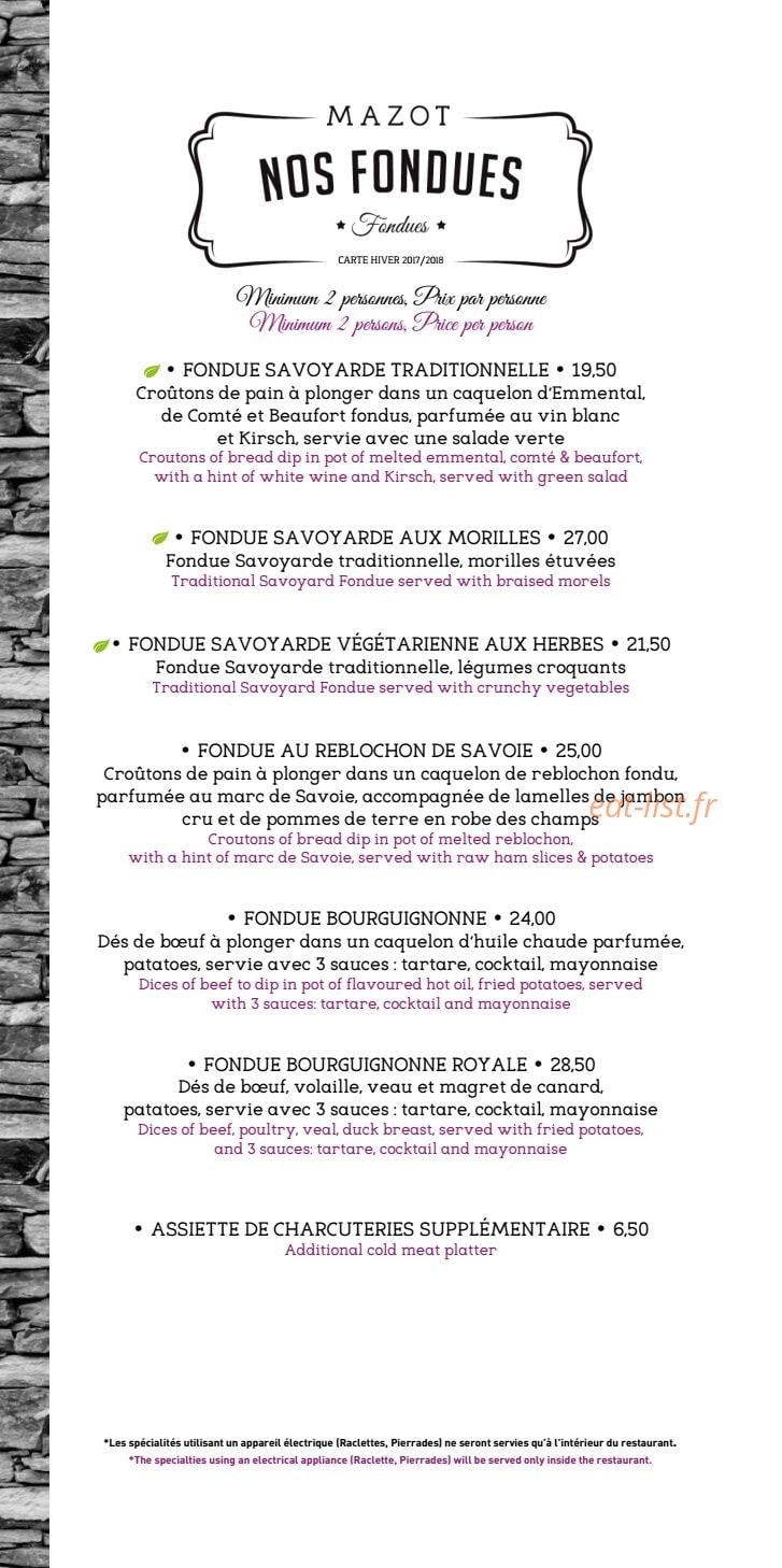 Le Mazot — carte page 11