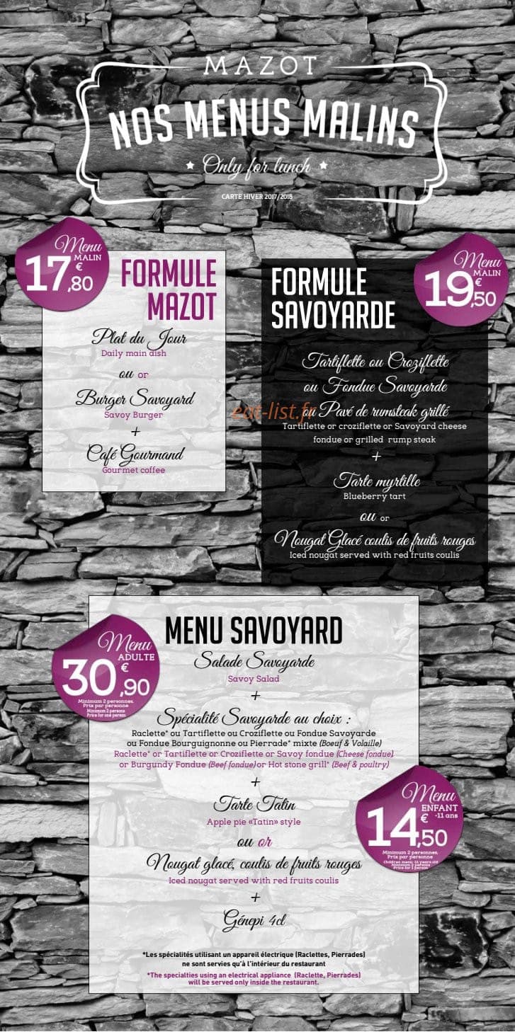 Le Mazot — carte page 6