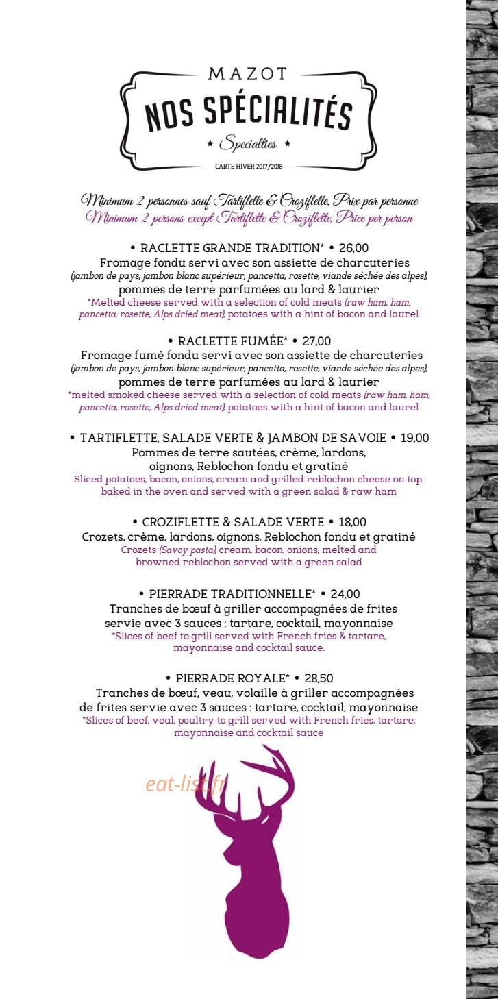 Le Mazot — carte page 10