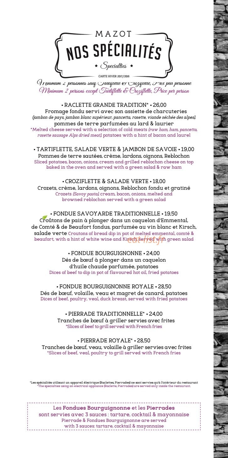 Le Mazot — carte page 3