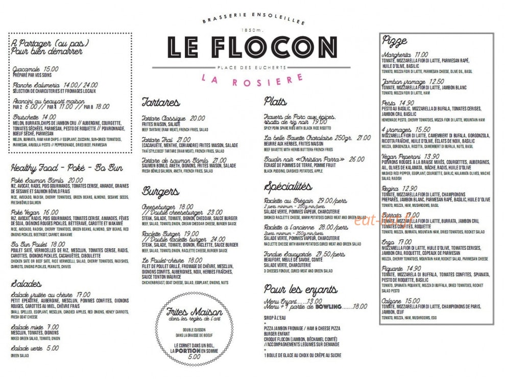 Le Flocon — carte page 1