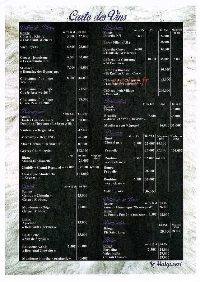 Le Malgovert — carte page 10