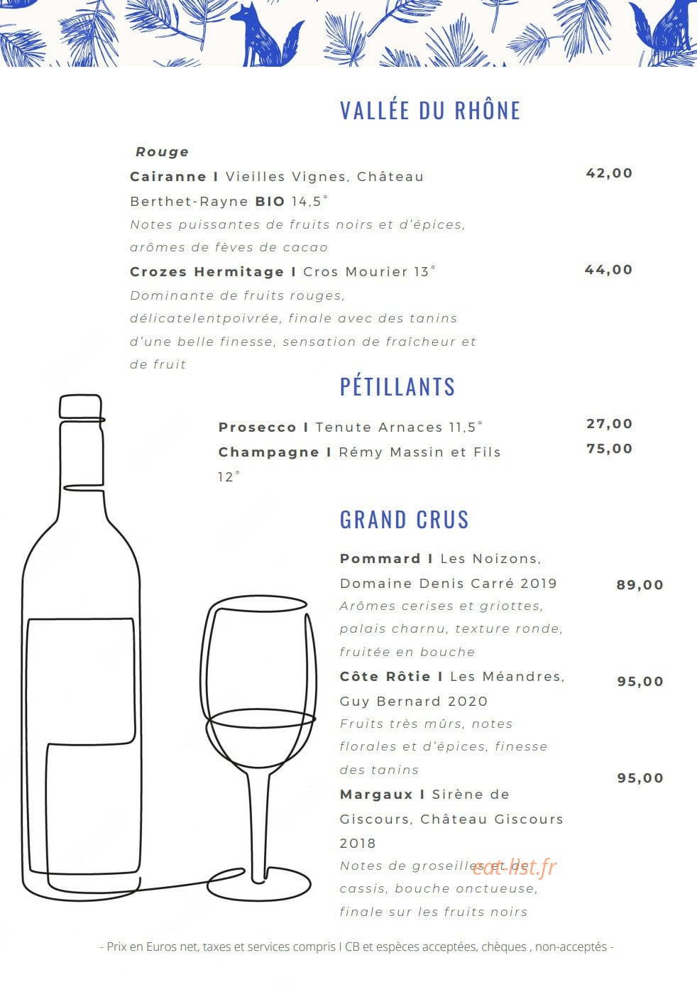 Le Relais Des Villards — carte page 7