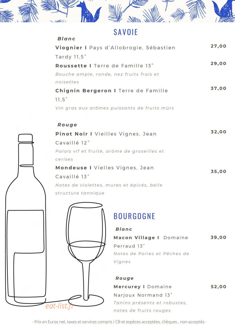 Le Relais Des Villards — carte page 5