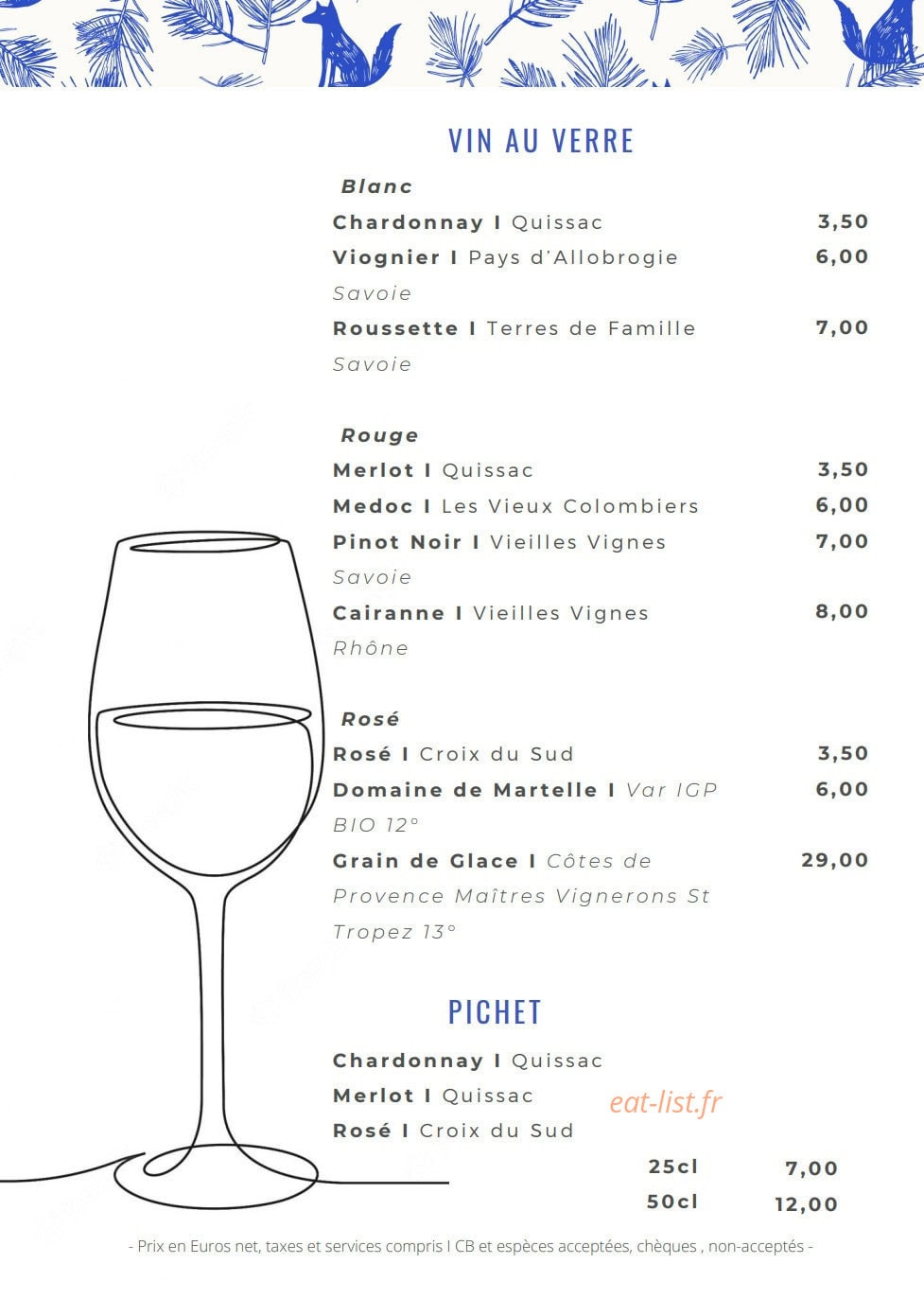 Le Relais Des Villards — carte page 4