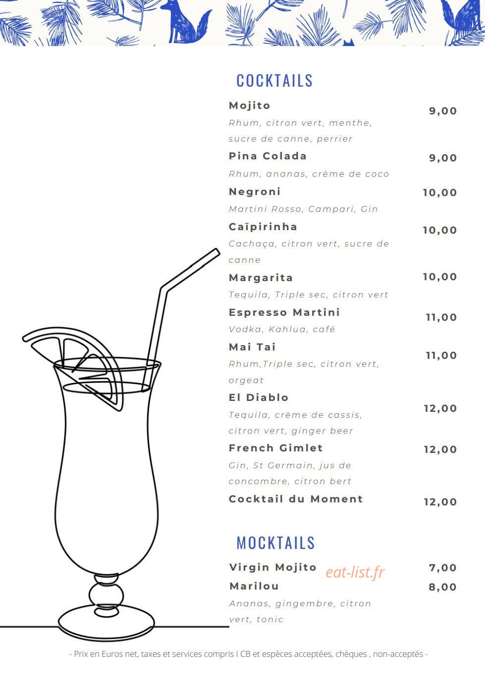 Le Relais Des Villards — carte page 8