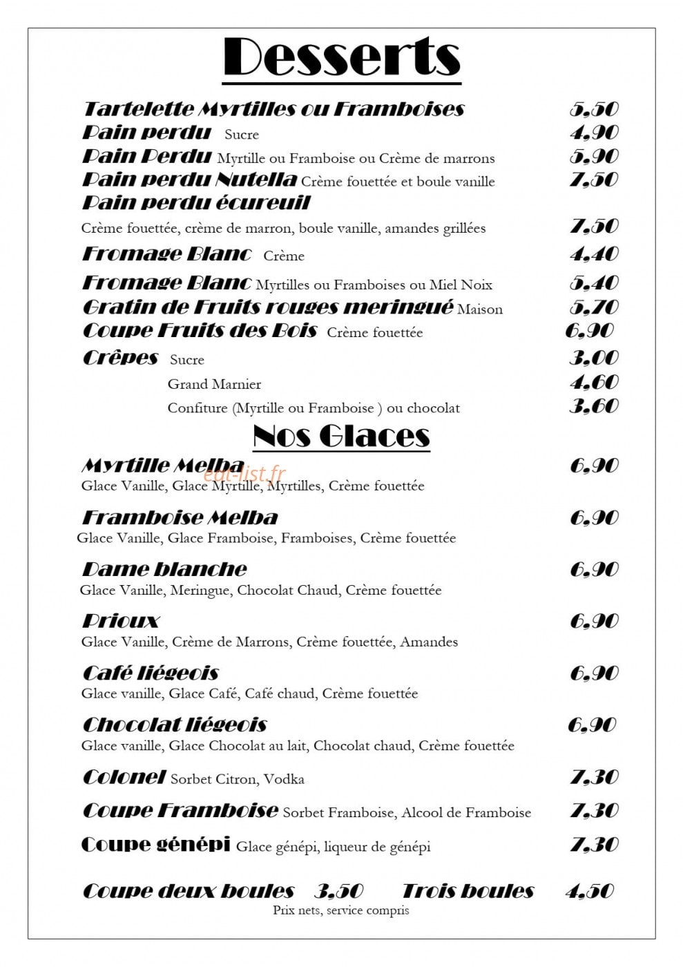 La Bergerie — carte page 5